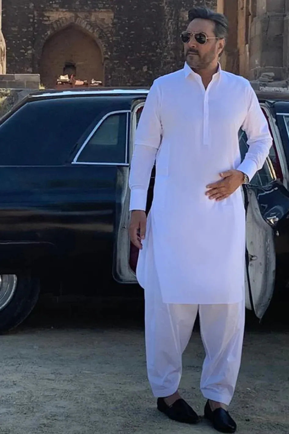 Cotton White Shalwar Kameez - Almirah