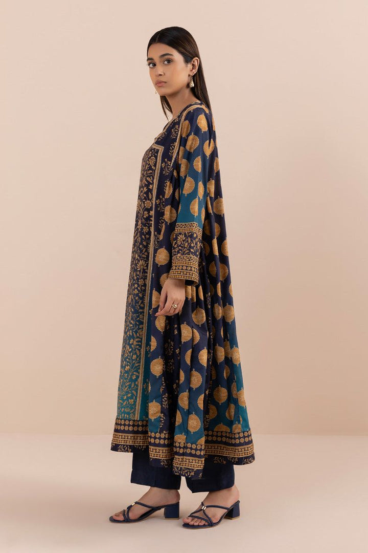 Blended Grip Dark Blue Kurti - Sapphire