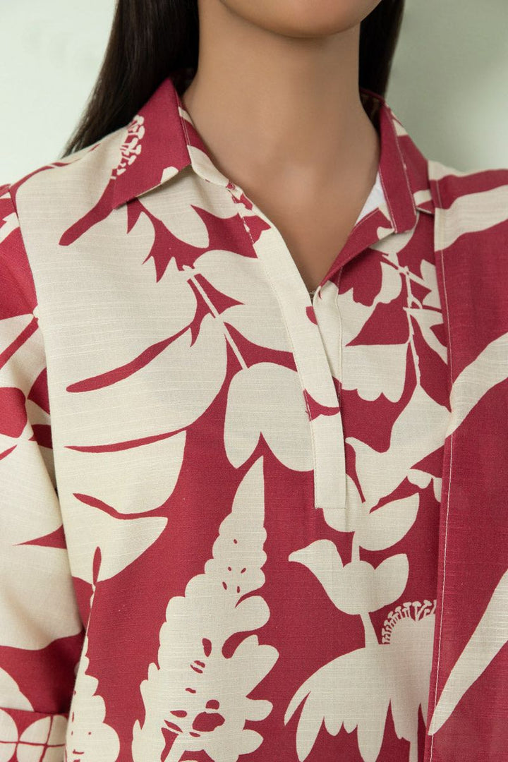 Printed Light Khaddar Pink 3 Piece Suit - Sapphire