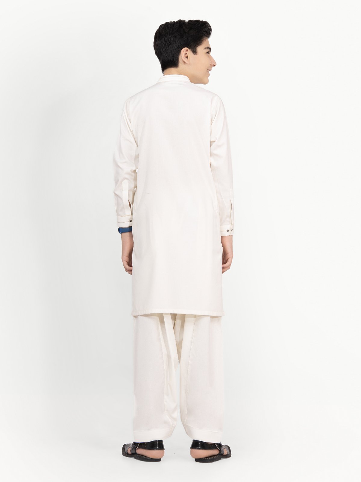 Cream Kurta Shalwar - Eden Robe