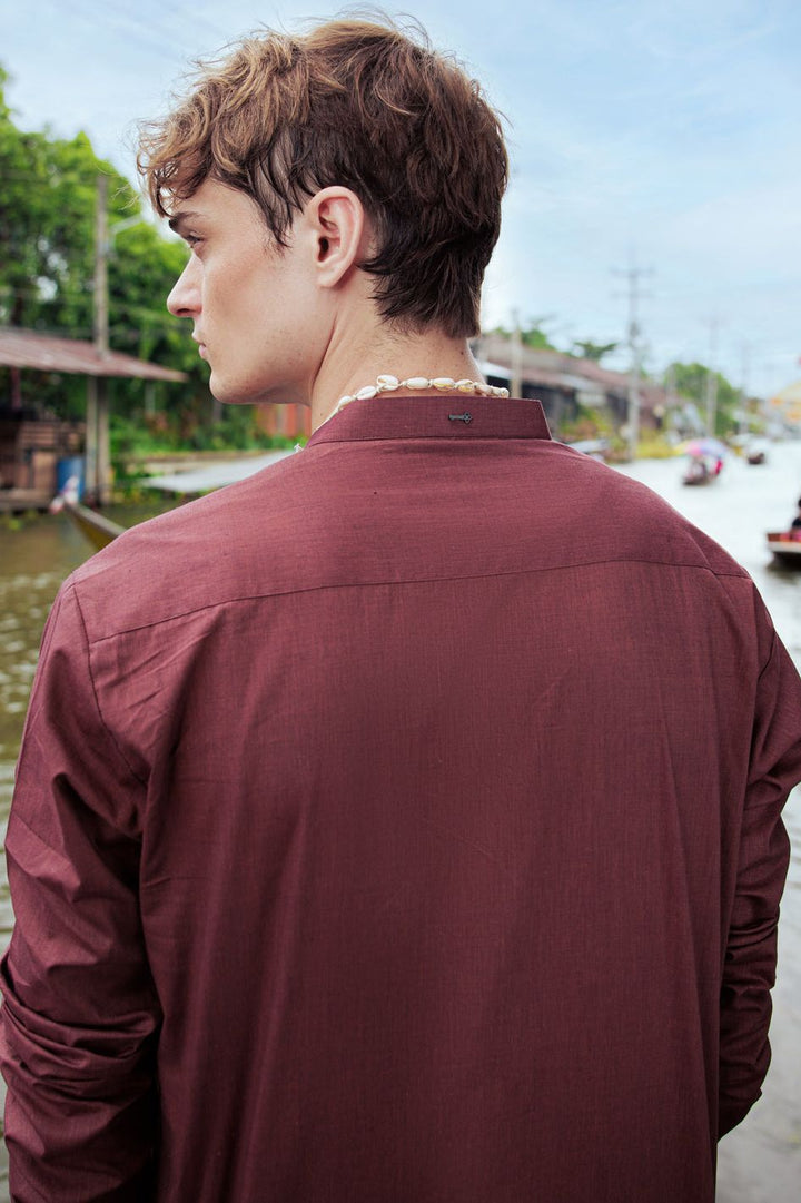 Cotton Rust Red Kurta - Almirah