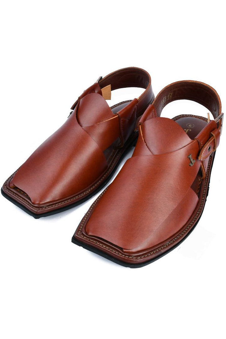 High Chrome Maroon Peshawari Chappal - J. Junaid Jamshed