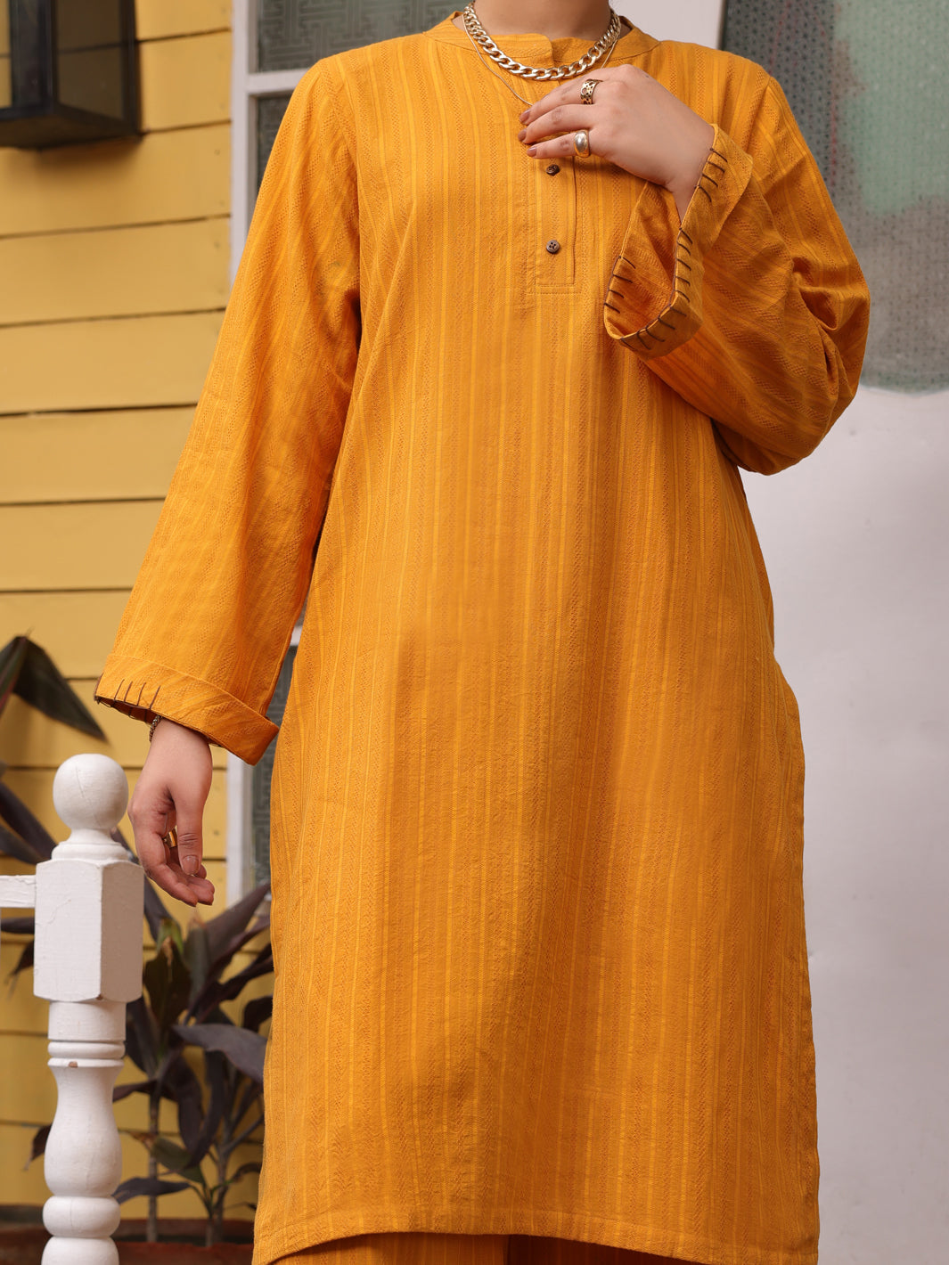 Lawn Yellow 2 Piece Suit - Almirah