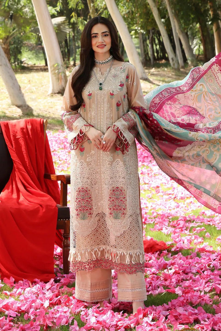 Anna 3 Piece Suit - Elaf Chikankari Collection