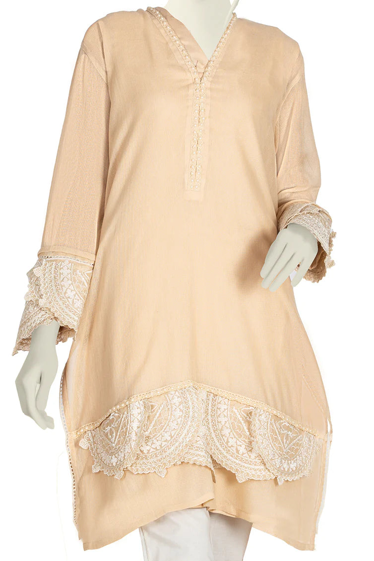 Cotton Net Kurti - J. Junaid Jamshed