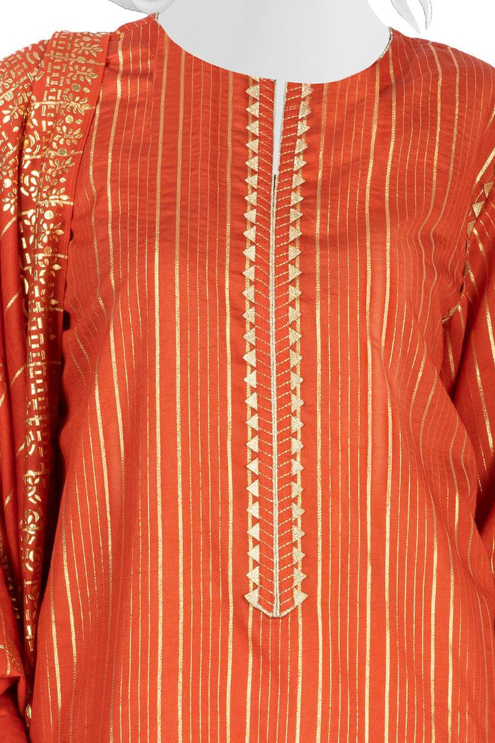 Maahru White 3 Piece Suit - J. Junaid Jamshed