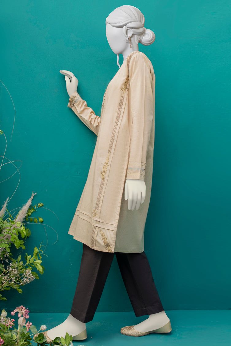 Beige Ladies Kurti  -  J. Junaid Jamshed