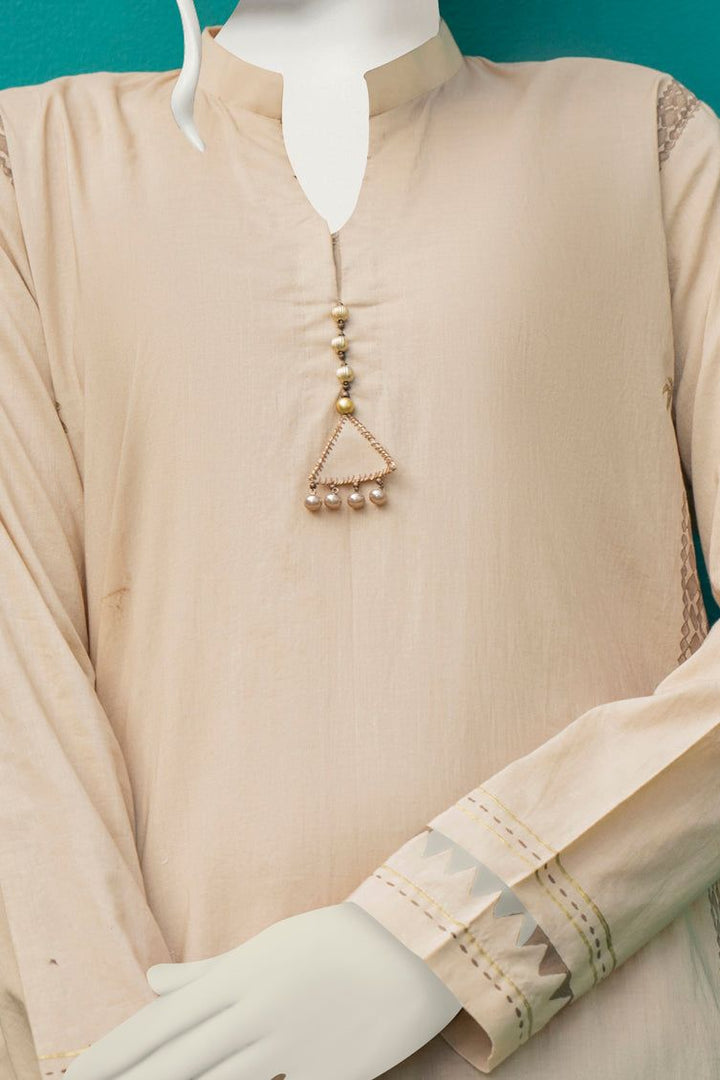 Beige Ladies Kurti  -  J. Junaid Jamshed