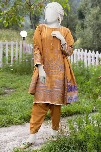 Mustard 3 Piece Suit - J. Junaid Jamshed