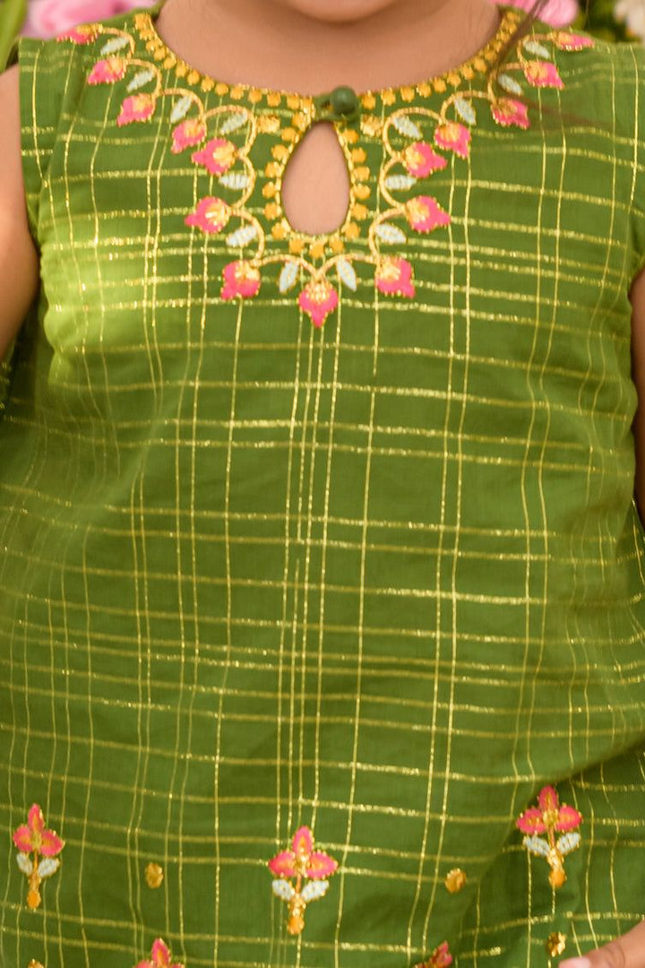 Zari Olive 3 Piece Suit - J. Junaid Jamshed