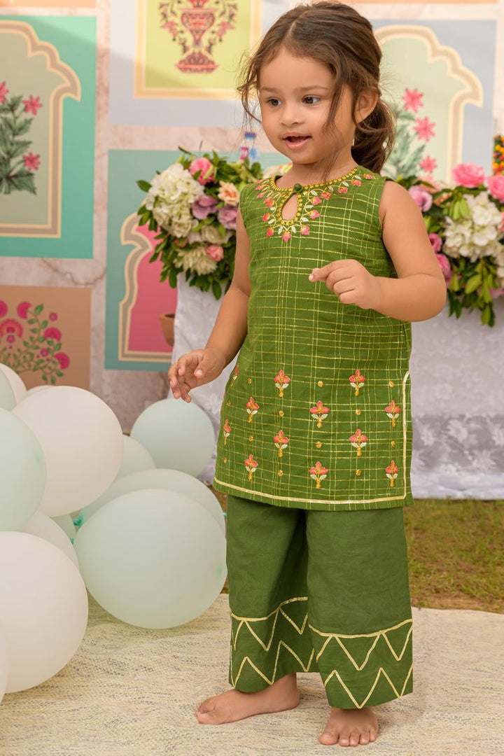 Zari Olive 3 Piece Suit - J. Junaid Jamshed