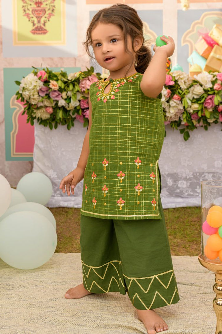 Zari Olive 3 Piece Suit - J. Junaid Jamshed