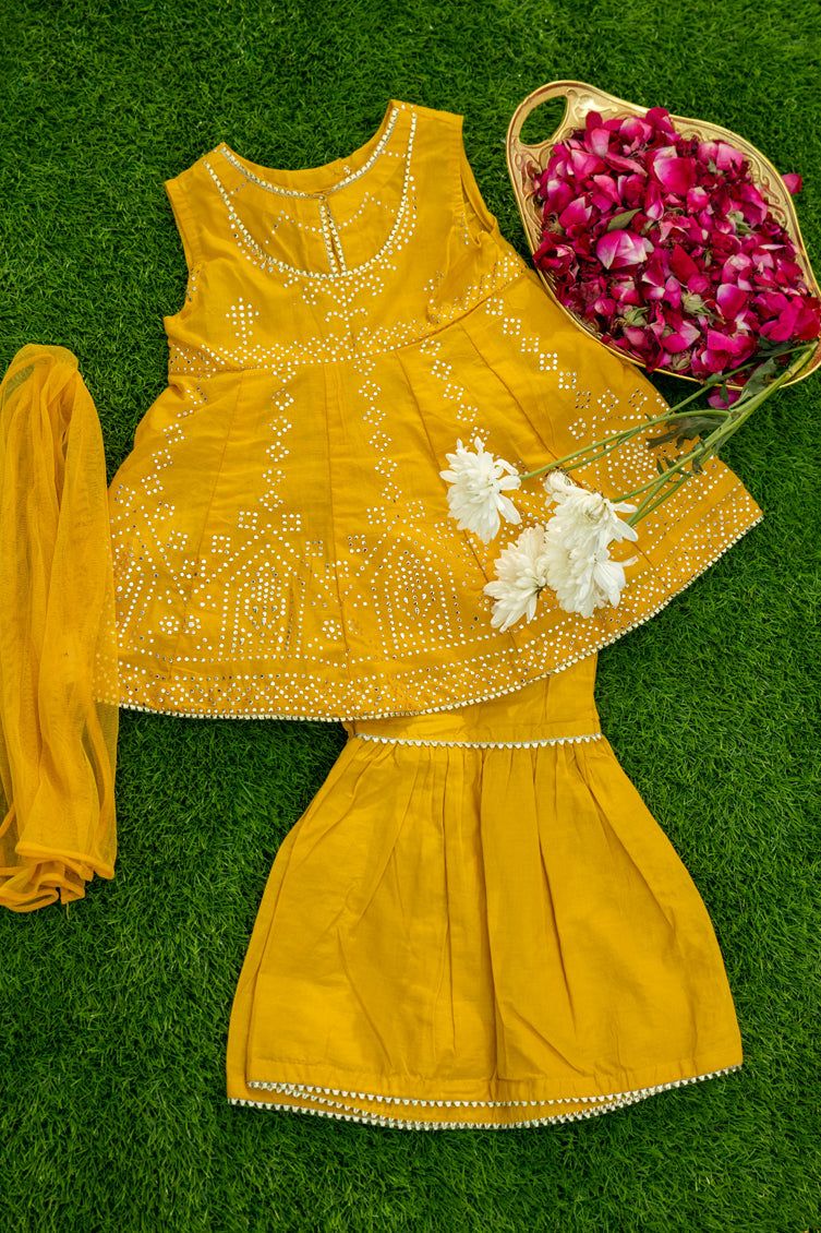 Dyed Yellow 3 Piece Suit - J. Junaid Jamshed