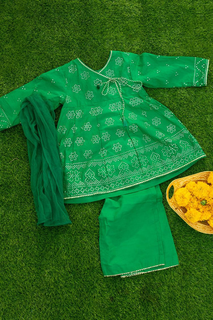 Dyed Green 3 Piece Suit - J. Junaid Jamshed