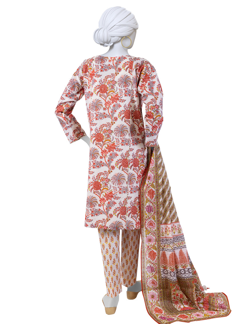 Lawn Multi 3 Piece Suit - J. Junaid Jamshed