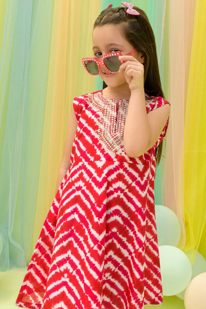 Lawn Dark Pink Kurti - J. Junaid Jamshed