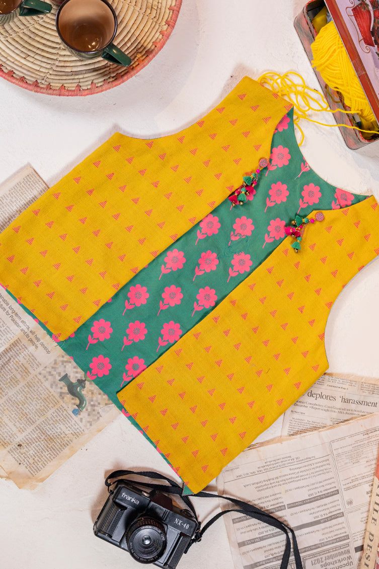 Cambric Yellow Koti - J. Junaid Jamshed