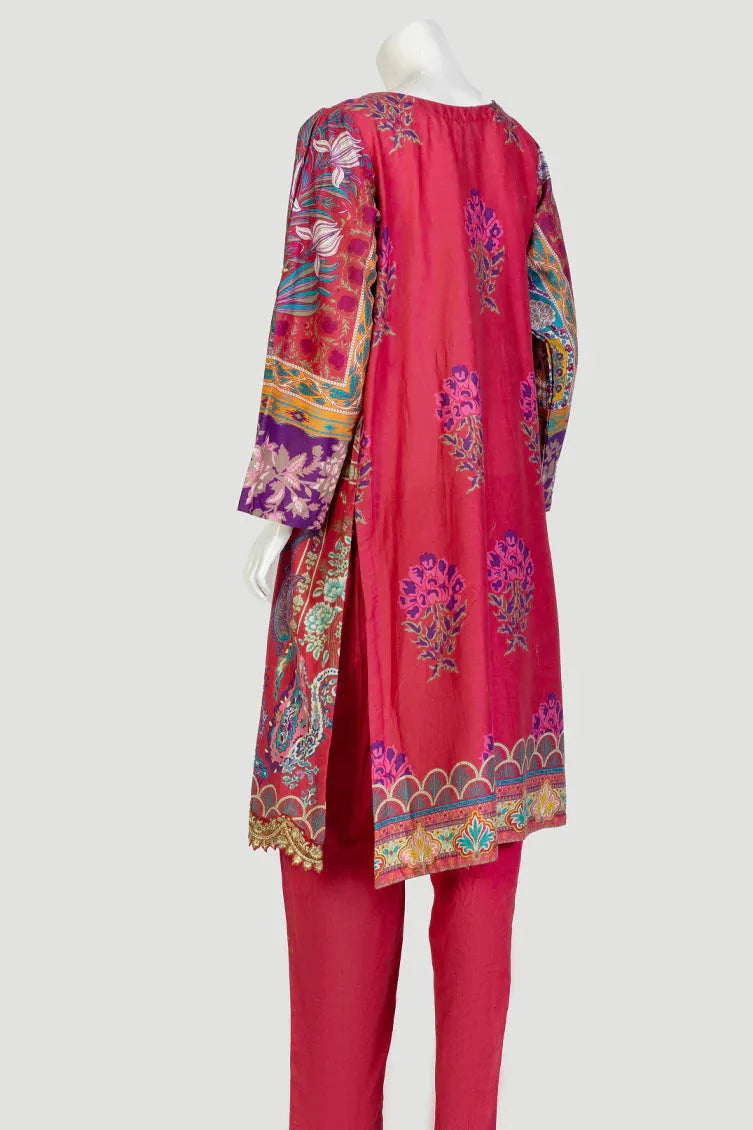 Cambric Pink 2 Piece Suit - J. Junaid Jamshed