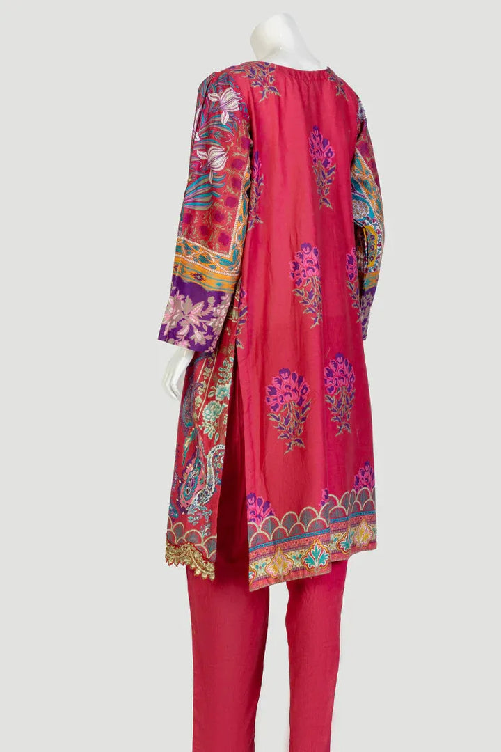 Cambric Pink 2 Piece Suit - J. Junaid Jamshed