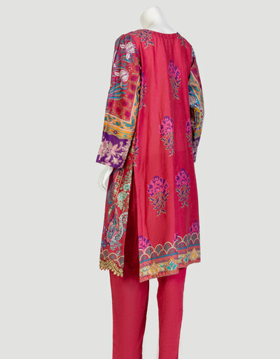 Cambric Pink 2 Piece Suit - J. Junaid Jamshed
