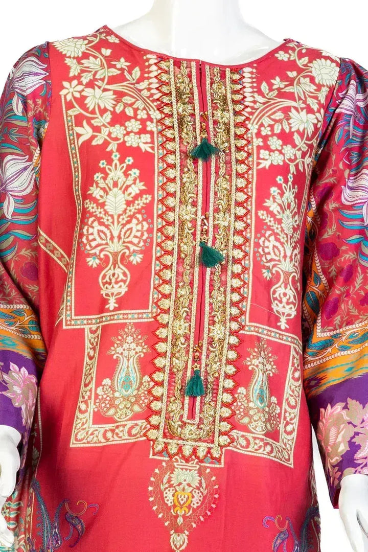 Cambric Pink 2 Piece Suit - J. Junaid Jamshed