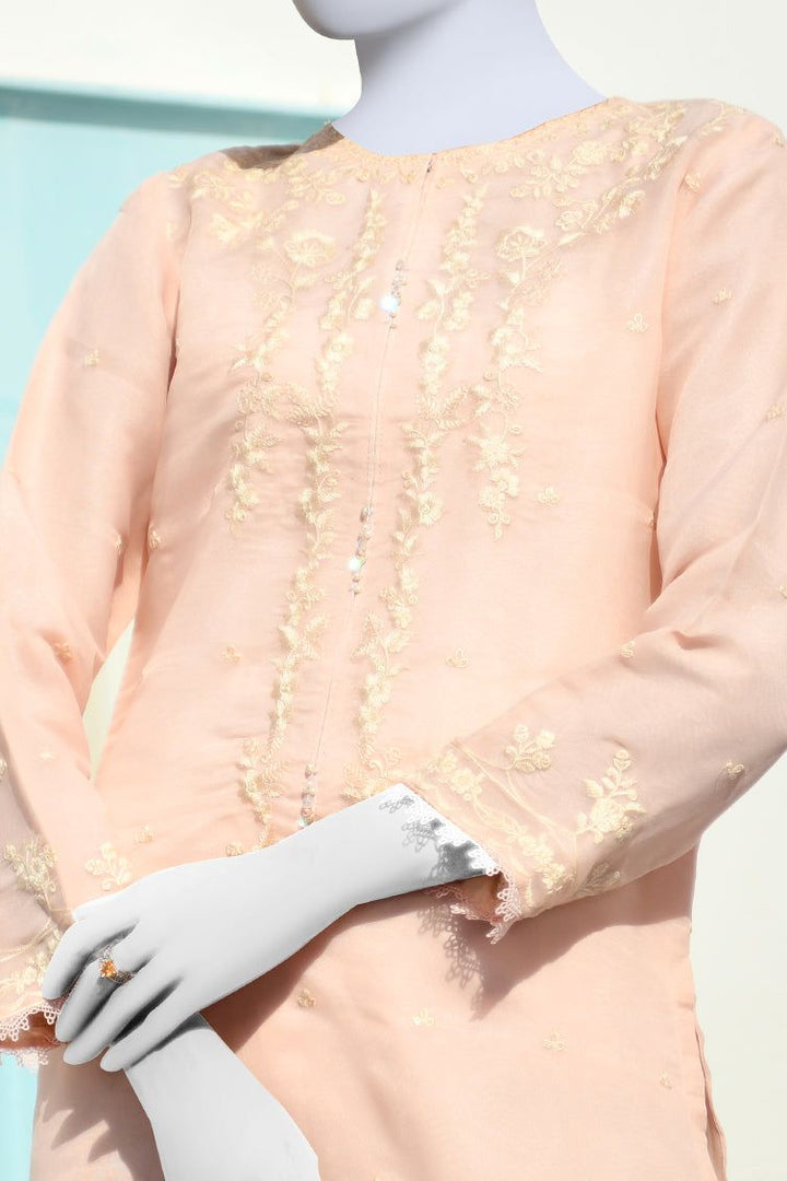 Silk Pink Kurti - J. Junaid Jamshed