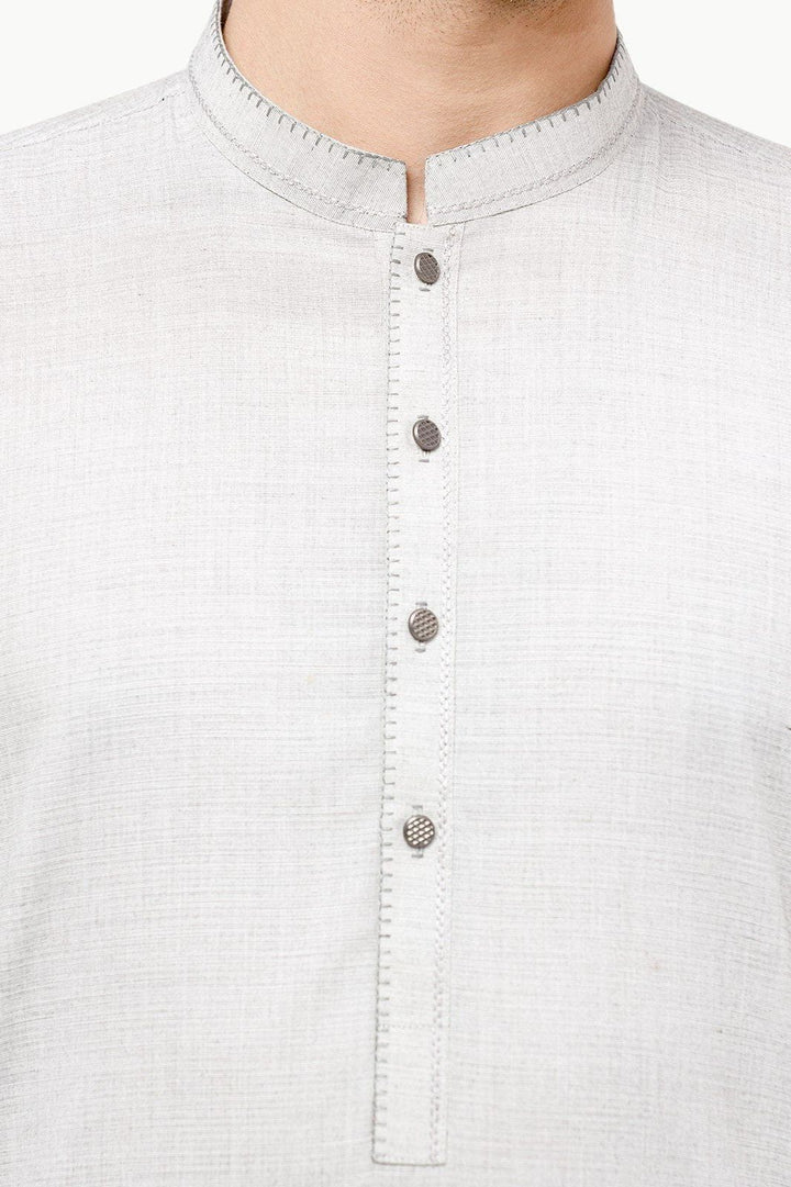 Poly Viscose Aish Grey Kameez Shalwar - Edenrobe