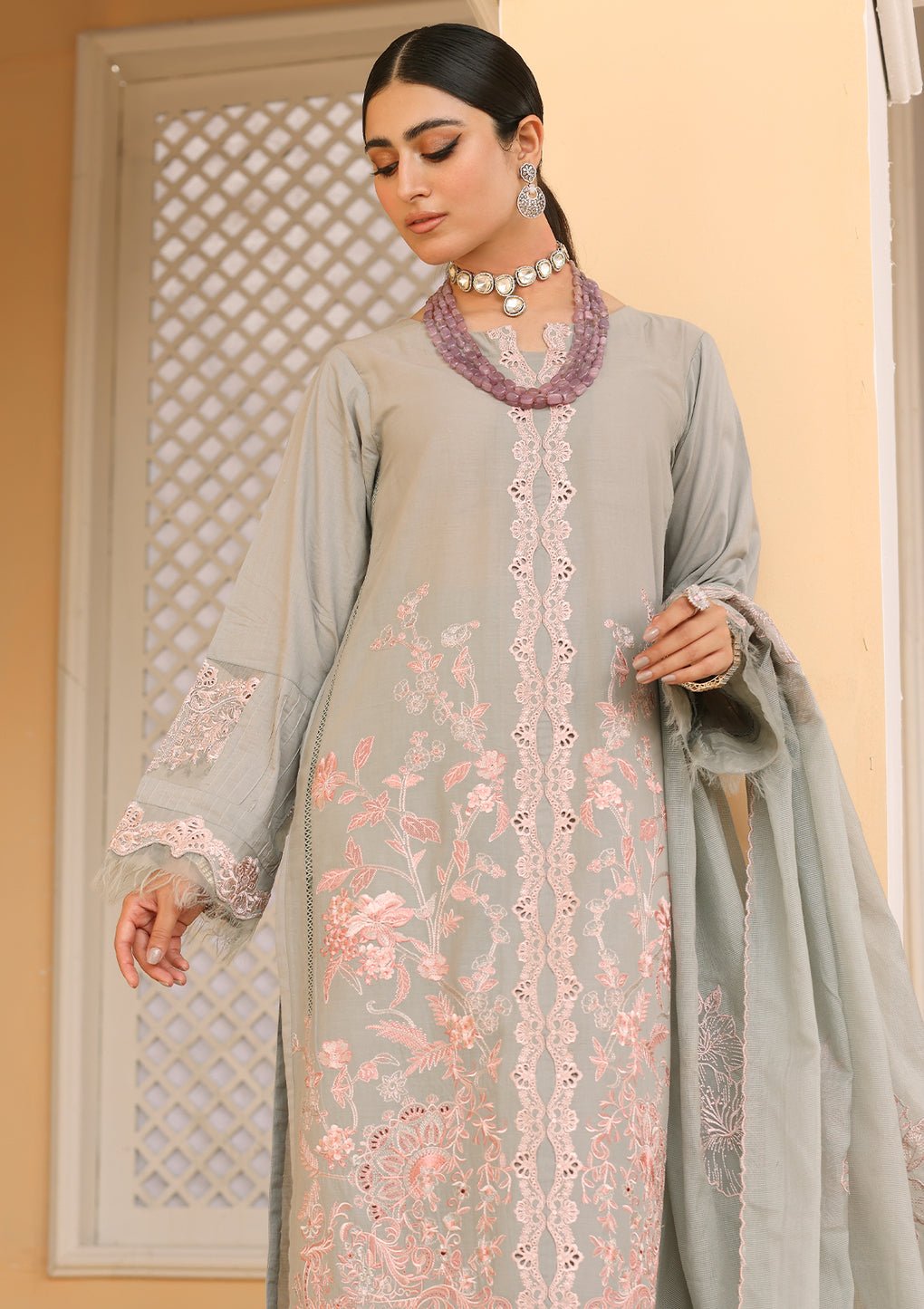 ELP-08B Misty - Elaf Premium Lawn Collection