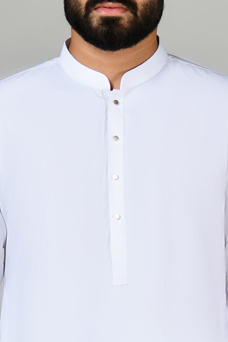 Blended White Kurta Trouser - J. Junaid Jamshed