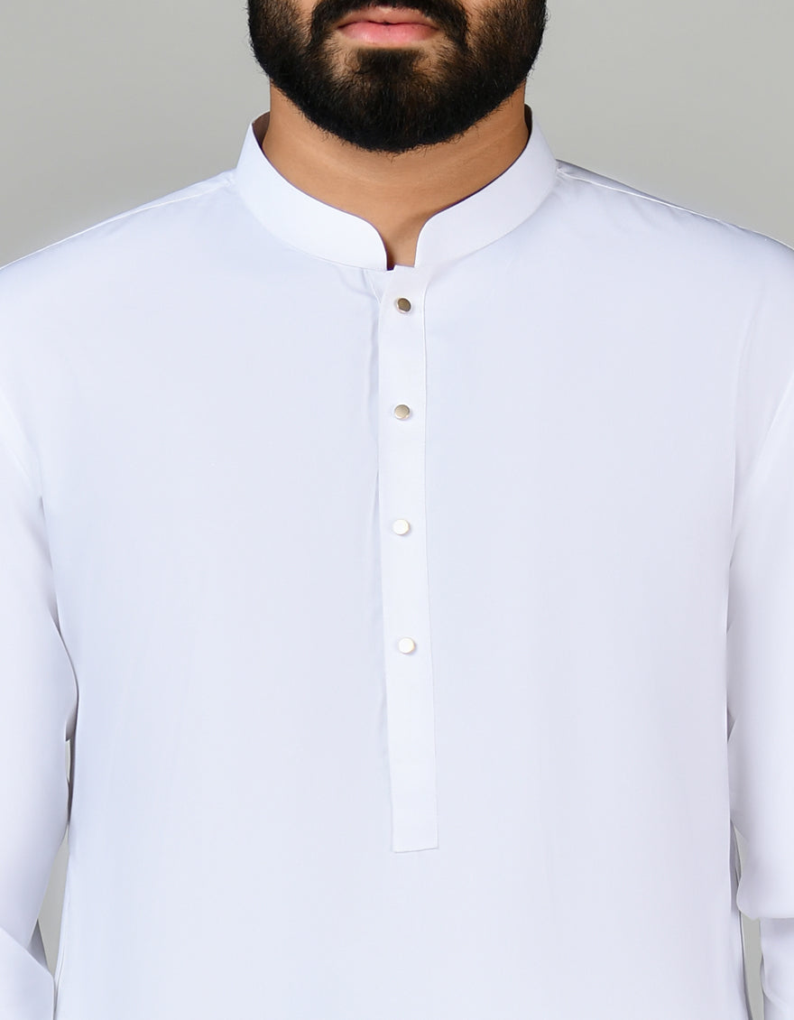 Blended White Kurta Trouser - J. Junaid Jamshed