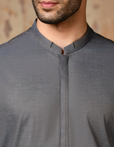 Cotton Blue Shalwar Kameez - J. Junaid Jamshed