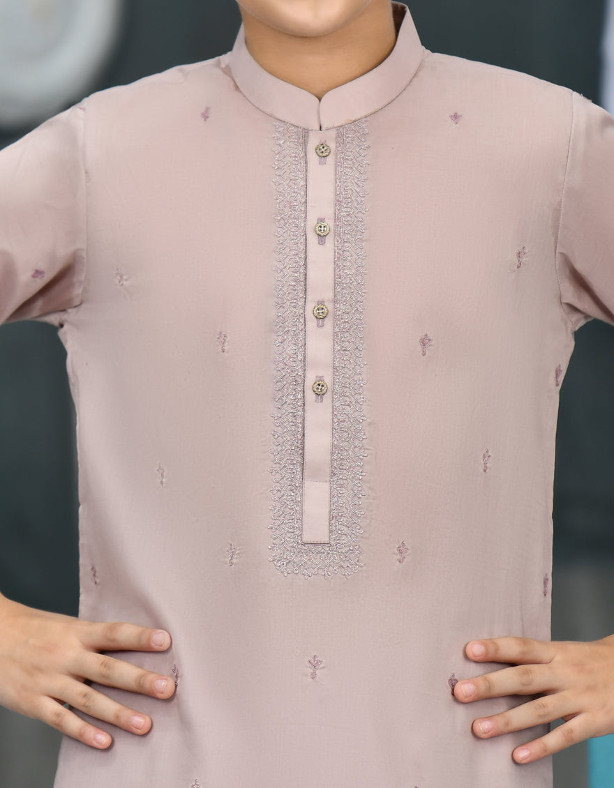 Cotton Lilac Kurta - J. Junaid Jamshed