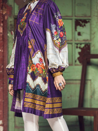 Purple Cambric Kurti - Almirah