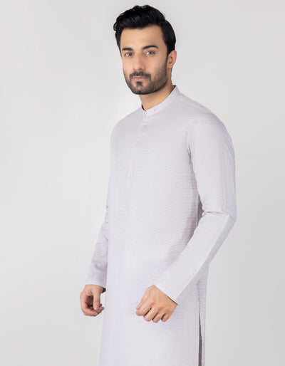 Cotton Light Purple Kurta - J. Junaid Jamshed