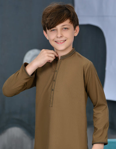 Blended Green Kurta - J. Junaid Jamshed