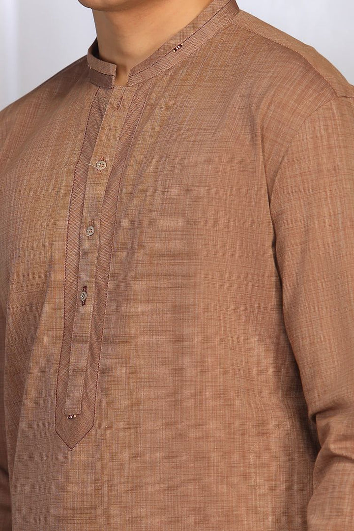 Cotton Almond Teen's Kurta  -  J. Junaid Jamshed