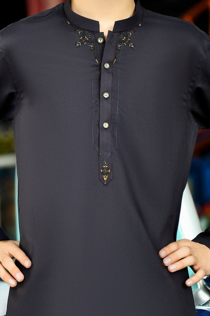 Blended Plum Kameez Shalwar - J. Junaid Jamshed