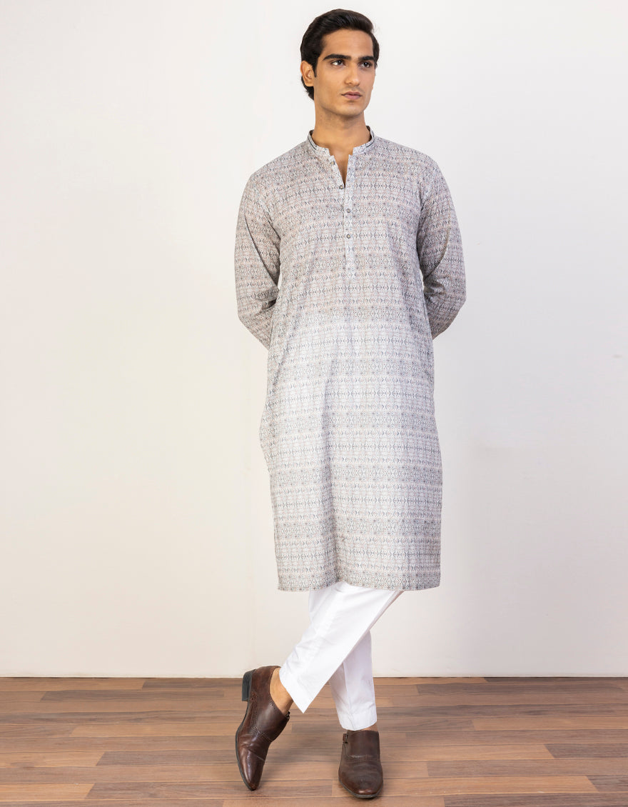 Cotton Multi Kurta - J. Junaid Jamshed