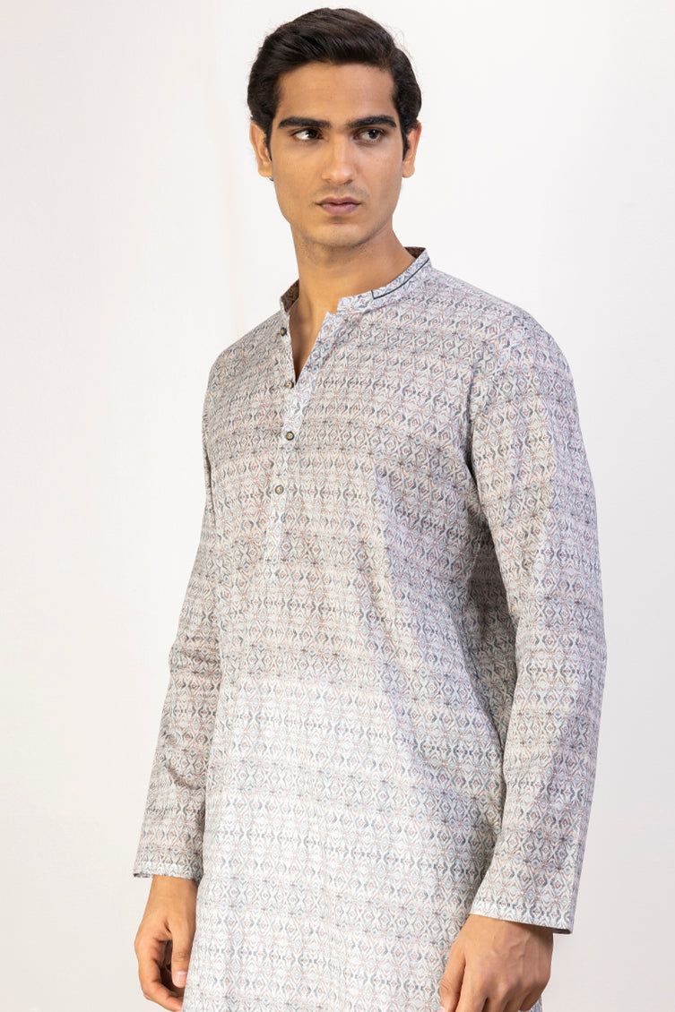 Cotton Multi Kurta - J. Junaid Jamshed