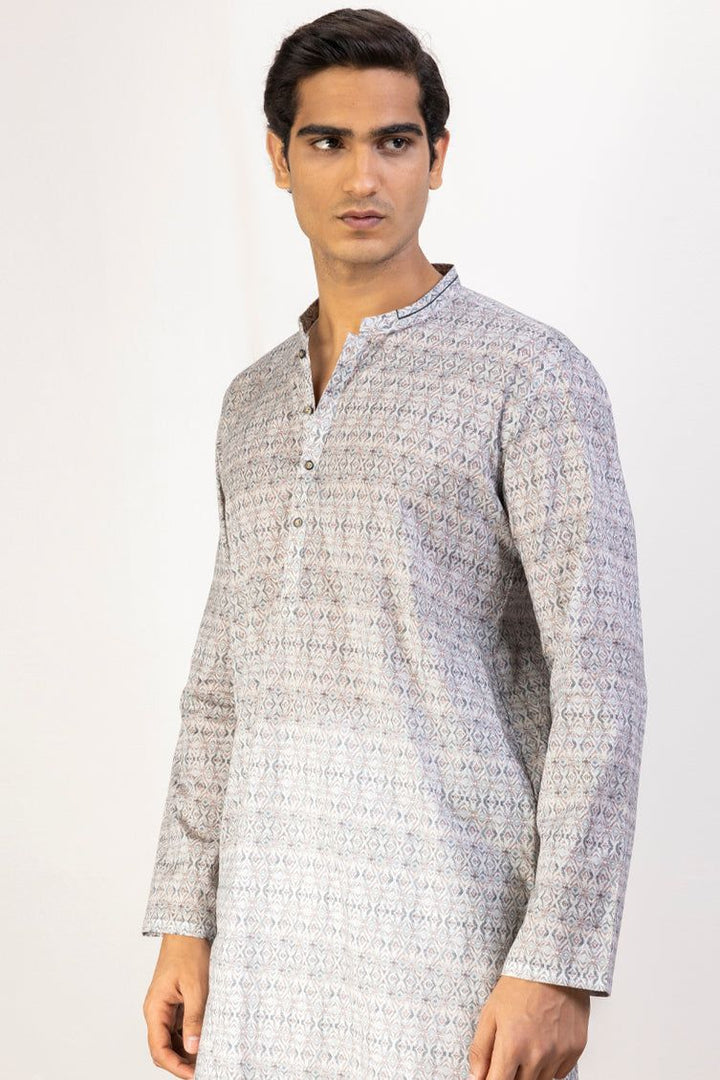 Cotton Multi Kurta - J. Junaid Jamshed