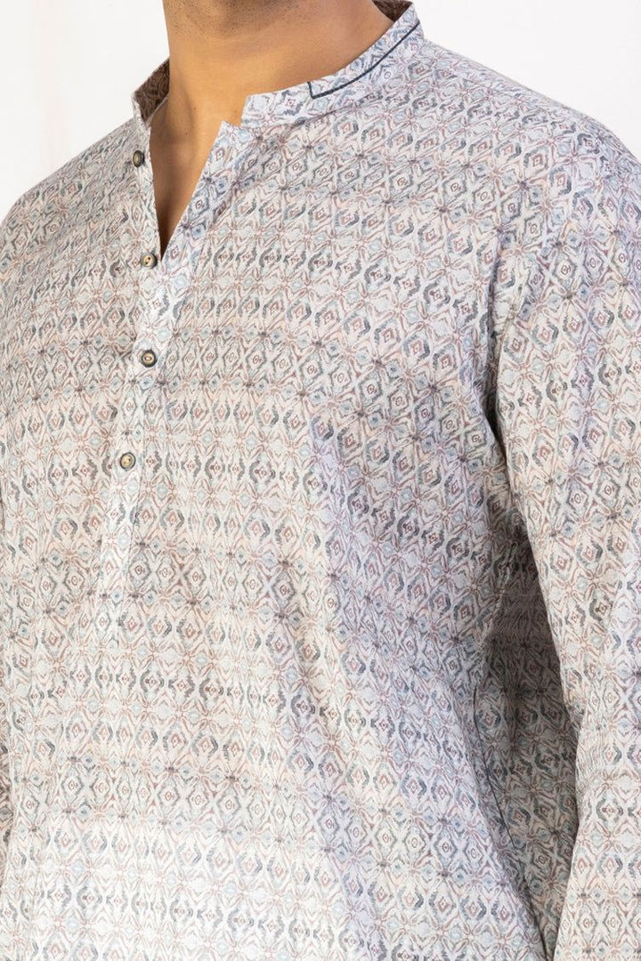Cotton Multi Kurta - J. Junaid Jamshed