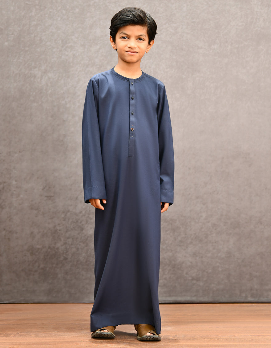 Navy Blue Jubba - J. Junaid Jamshed