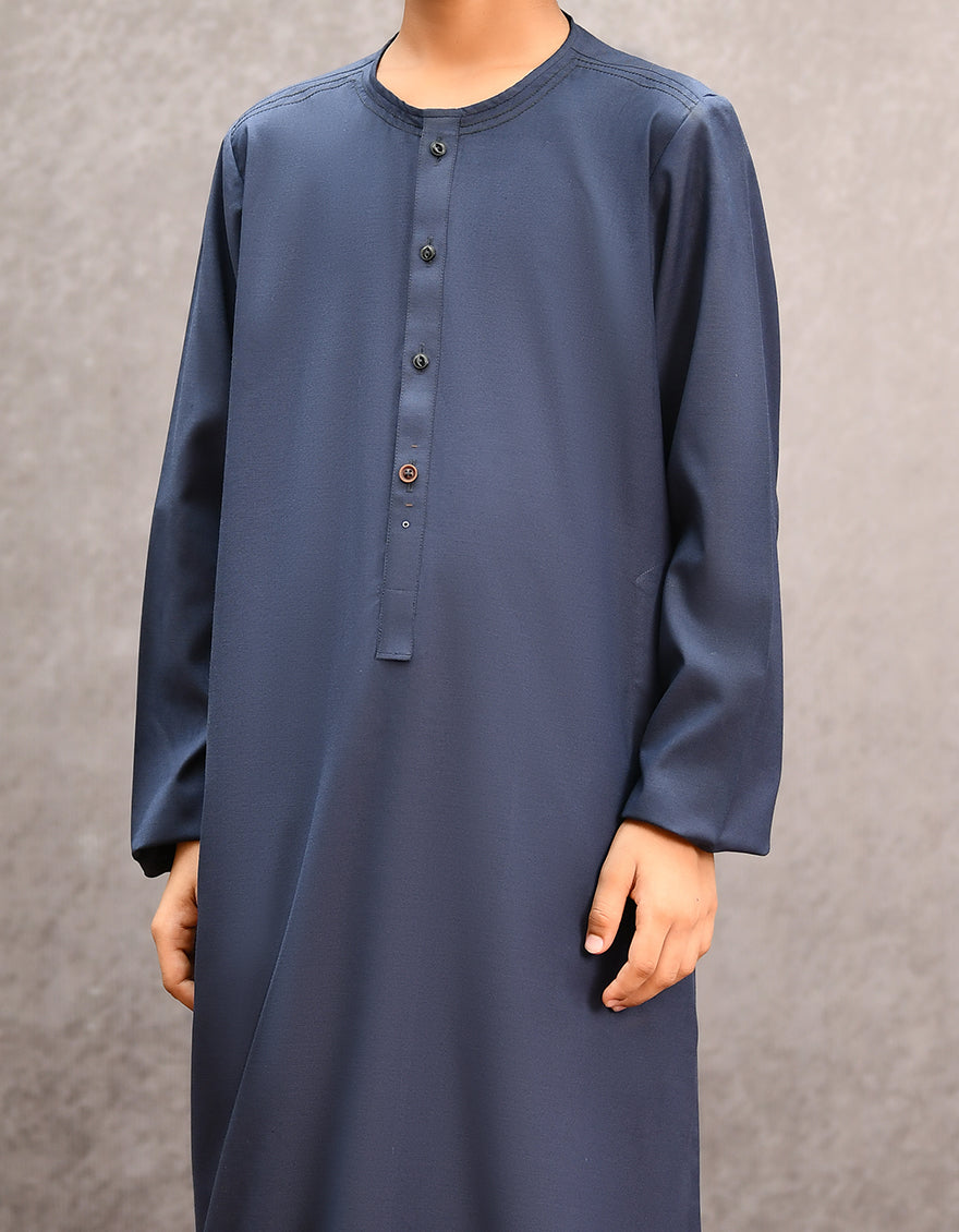 Navy Blue Jubba - J. Junaid Jamshed