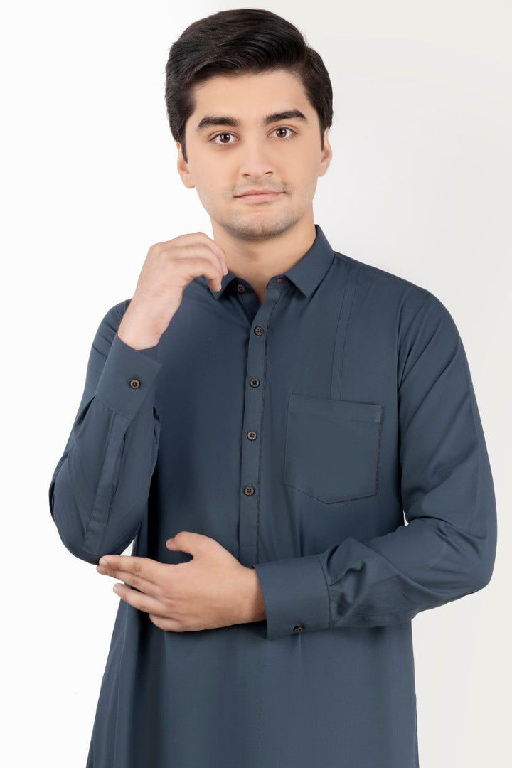 Blended Dark Grey Jubba - J. Junaid Jamshed