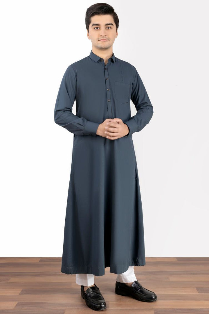 Blended Dark Grey Jubba - J. Junaid Jamshed