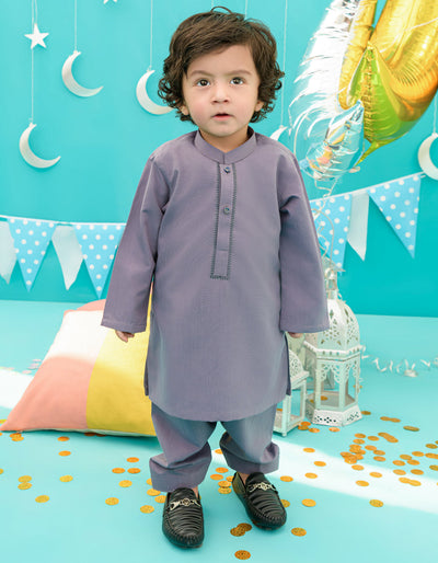 Blended Light Purple Kameez Shalwar - J. Junaid Jamshed