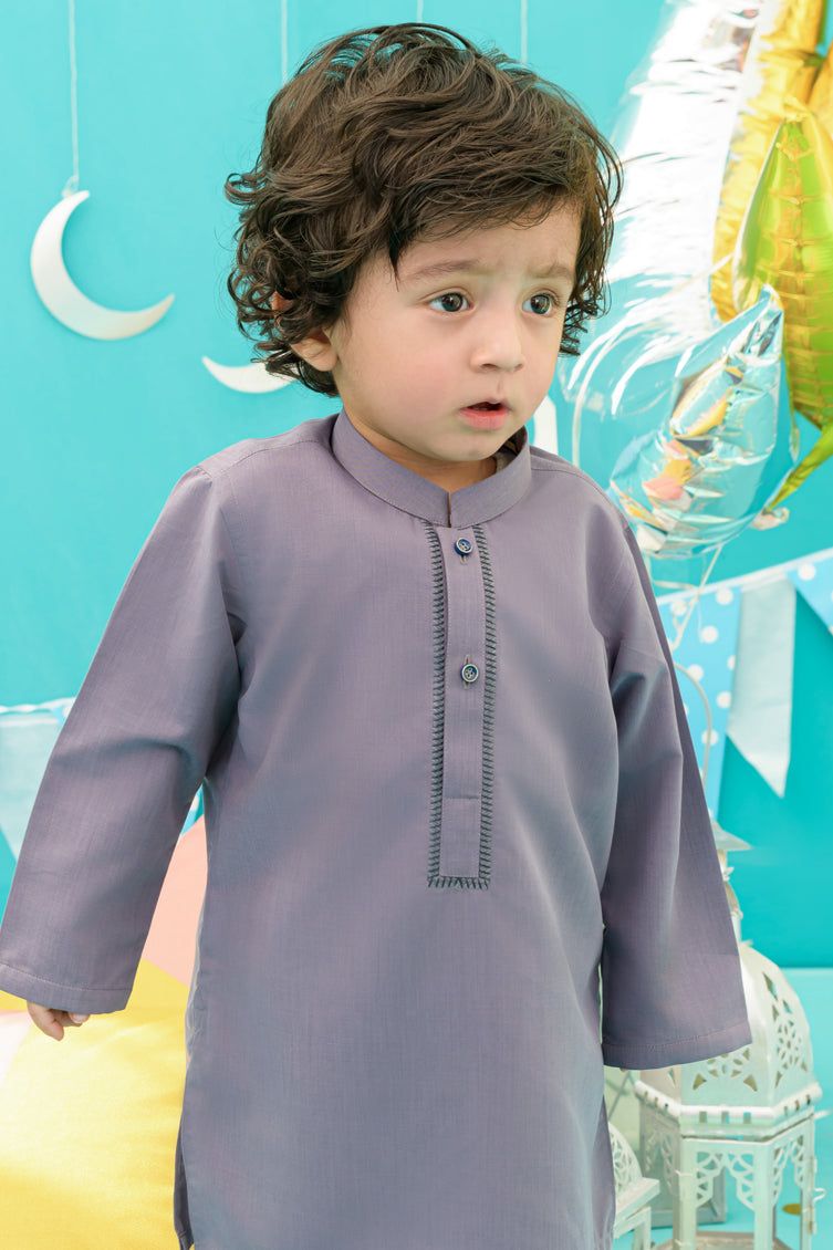 Blended Light Purple Kameez Shalwar - J. Junaid Jamshed