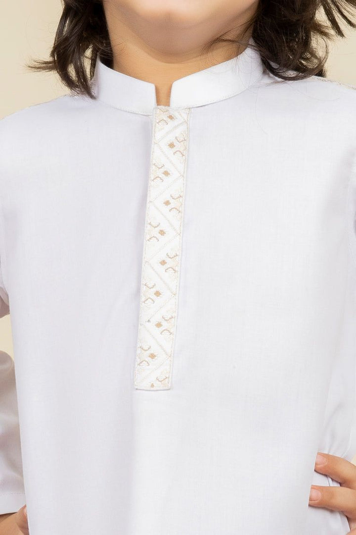 White Kameez Shalwar - J. Junaid Jamshed