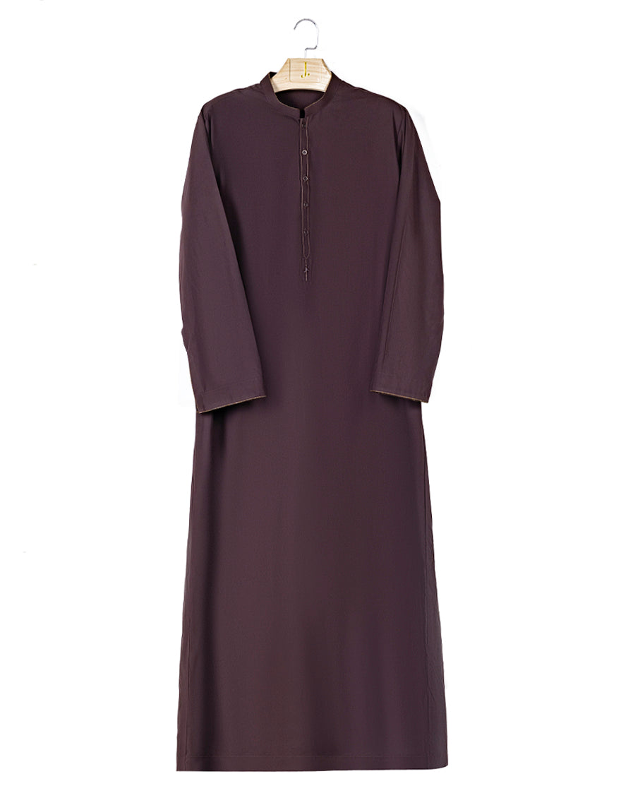 Nearang Brown Jubba - J. Junaid Jamshed