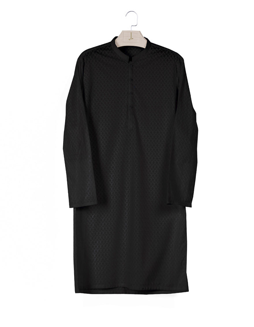 Nearang Black Shalwar Kameez - J. Junaid Jamshed